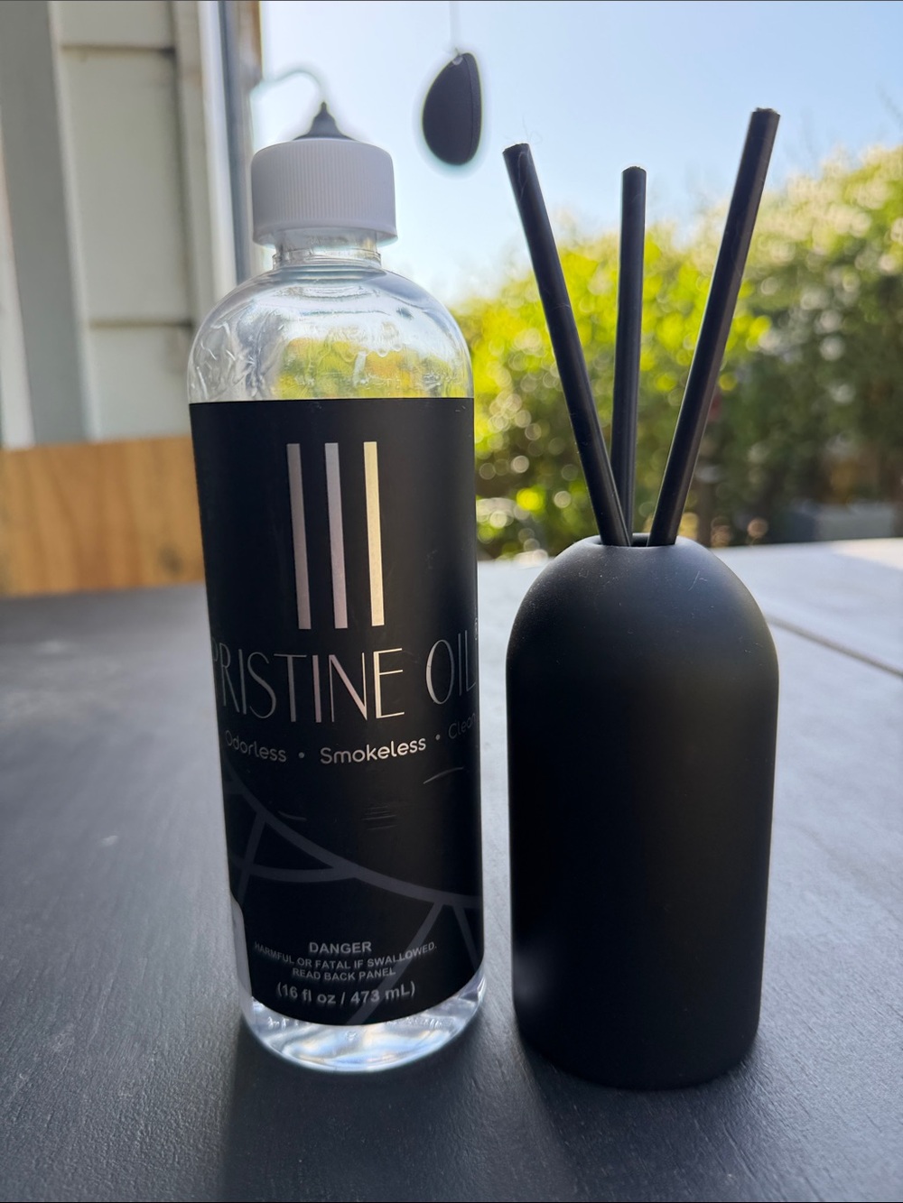 Christine Oil & Candle Set - Black